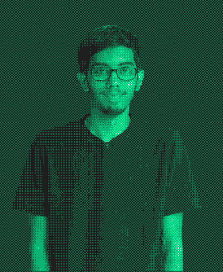Suhas Sumukh dithered portrait